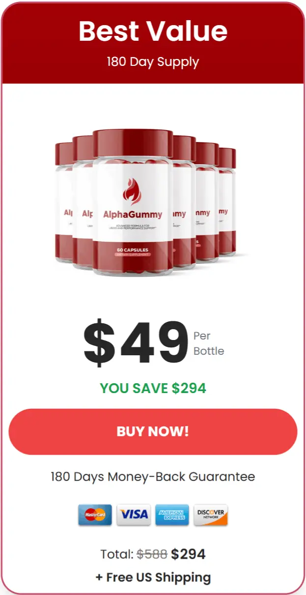 Alpha Gummy best offer package price